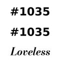 #1035 zweimal – Loveless